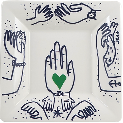 Candy Hands Tray Large- L'Archipel Sentimental