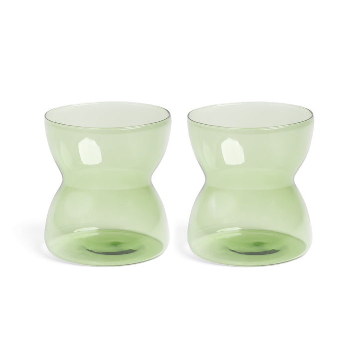 Glass Totem Green - Set Of 2