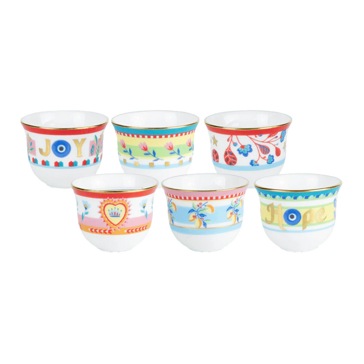 Mammia Mia Set of 6 Arabic Cups