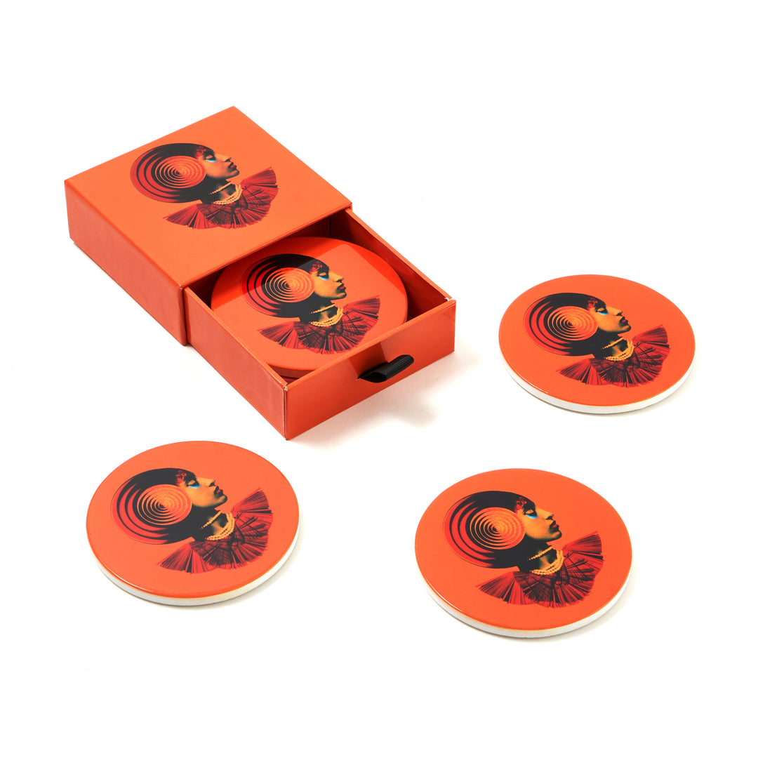 Gipsy Ceramic Coaster - Set of 4