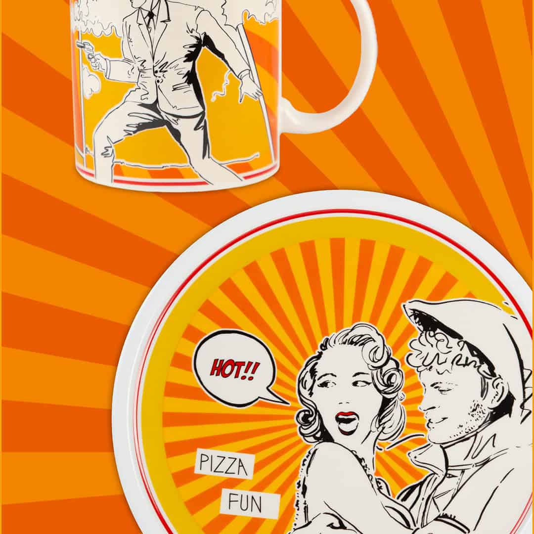 Gulp Pizza Plate Orange