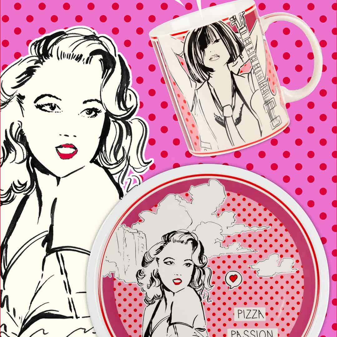 Gulp Pizza Plate Pink