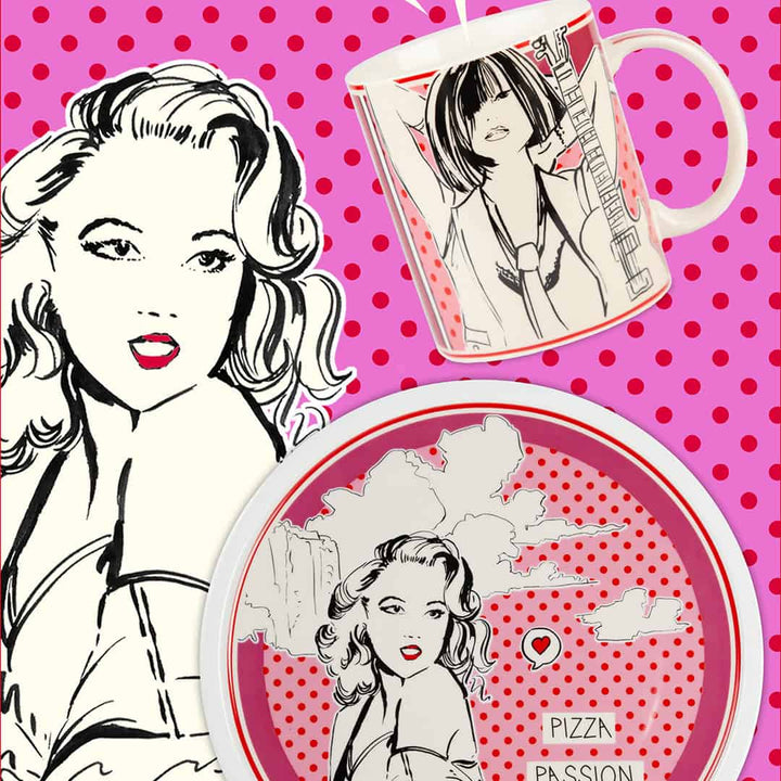 Gulp Pizza Plate Pink