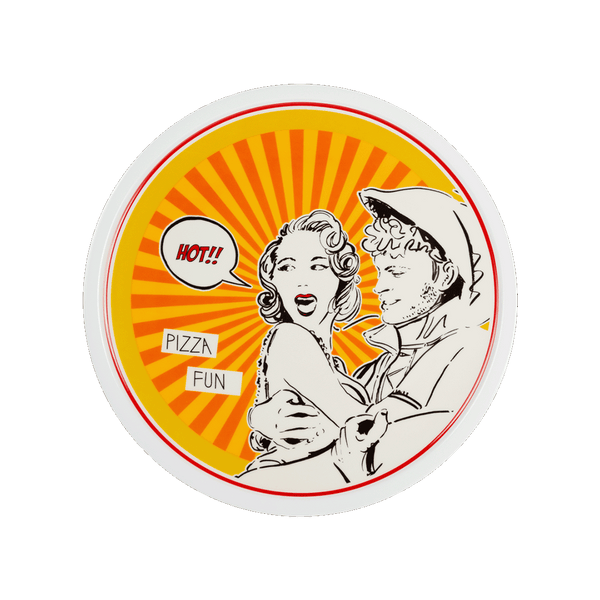 Gulp Pizza Plate Orange