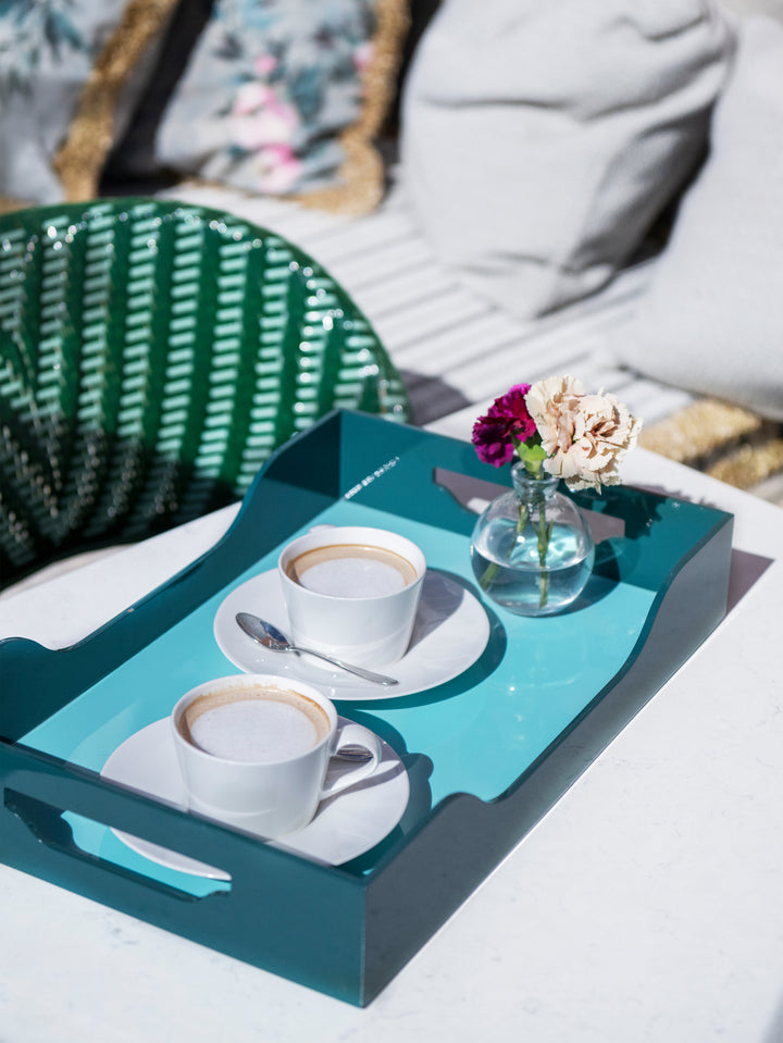 Swell Lacquered Tray L