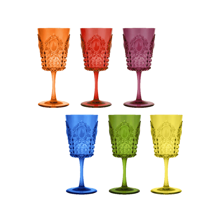 Baroque & Rock Wine Glasses - Set of 6