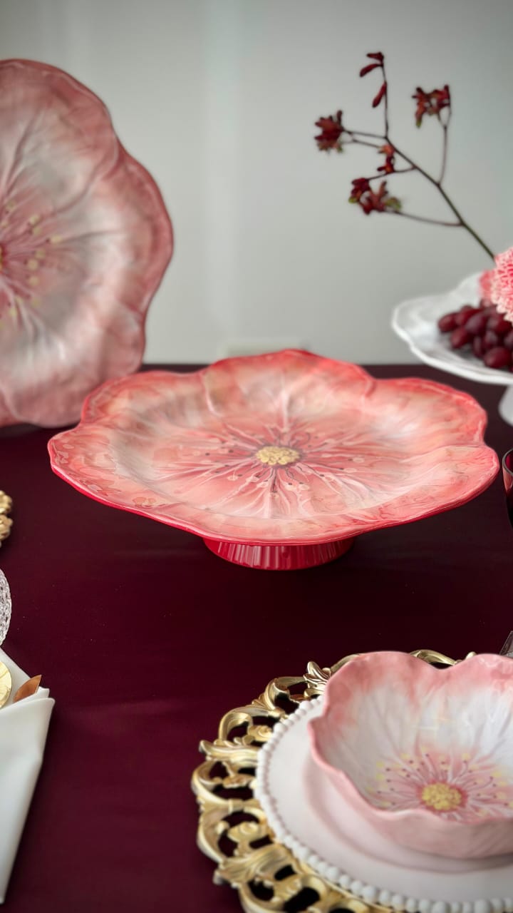 Cake Stand Botanica Coral
